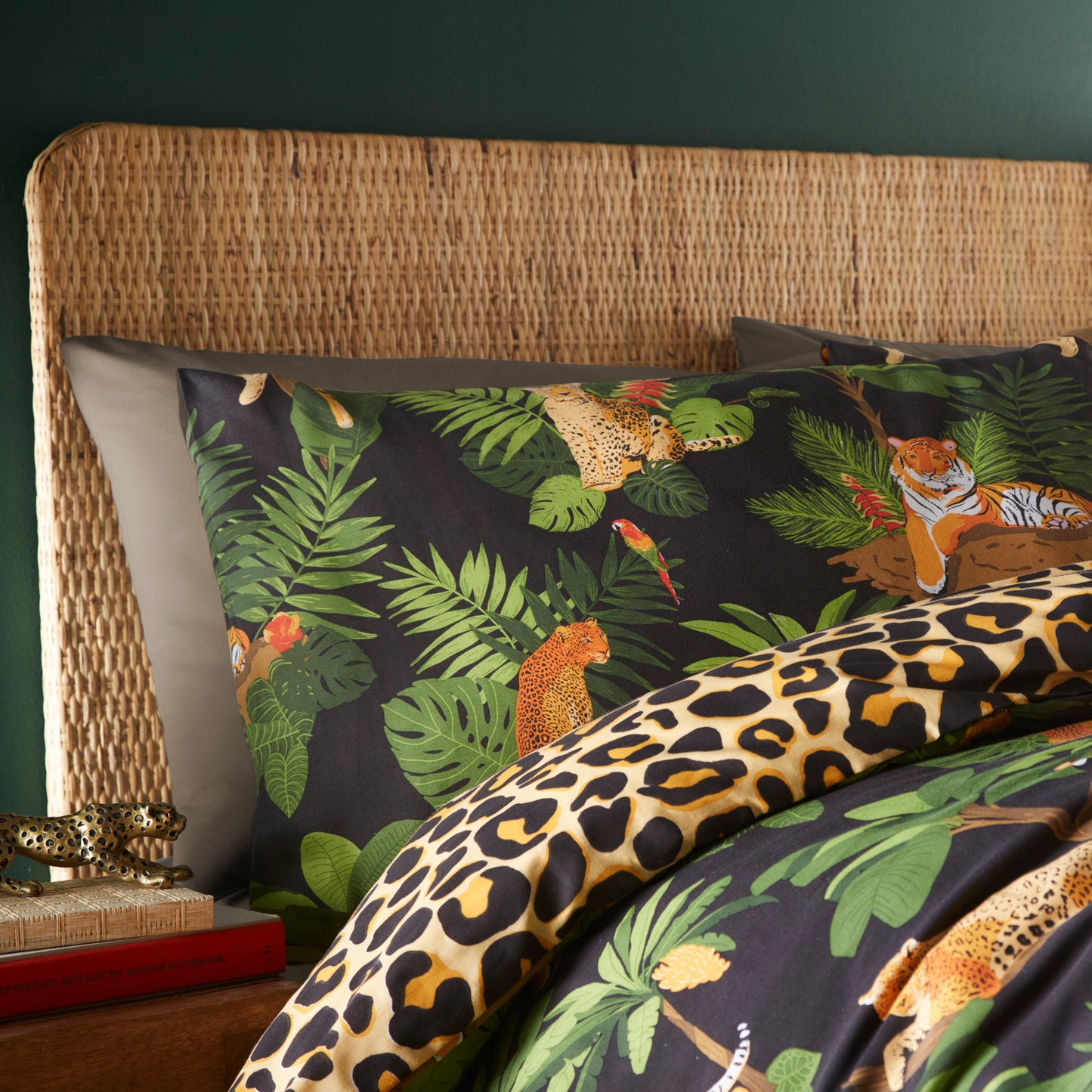 Jungle Cats Multi Duvet Cover Set by Portfolio Home