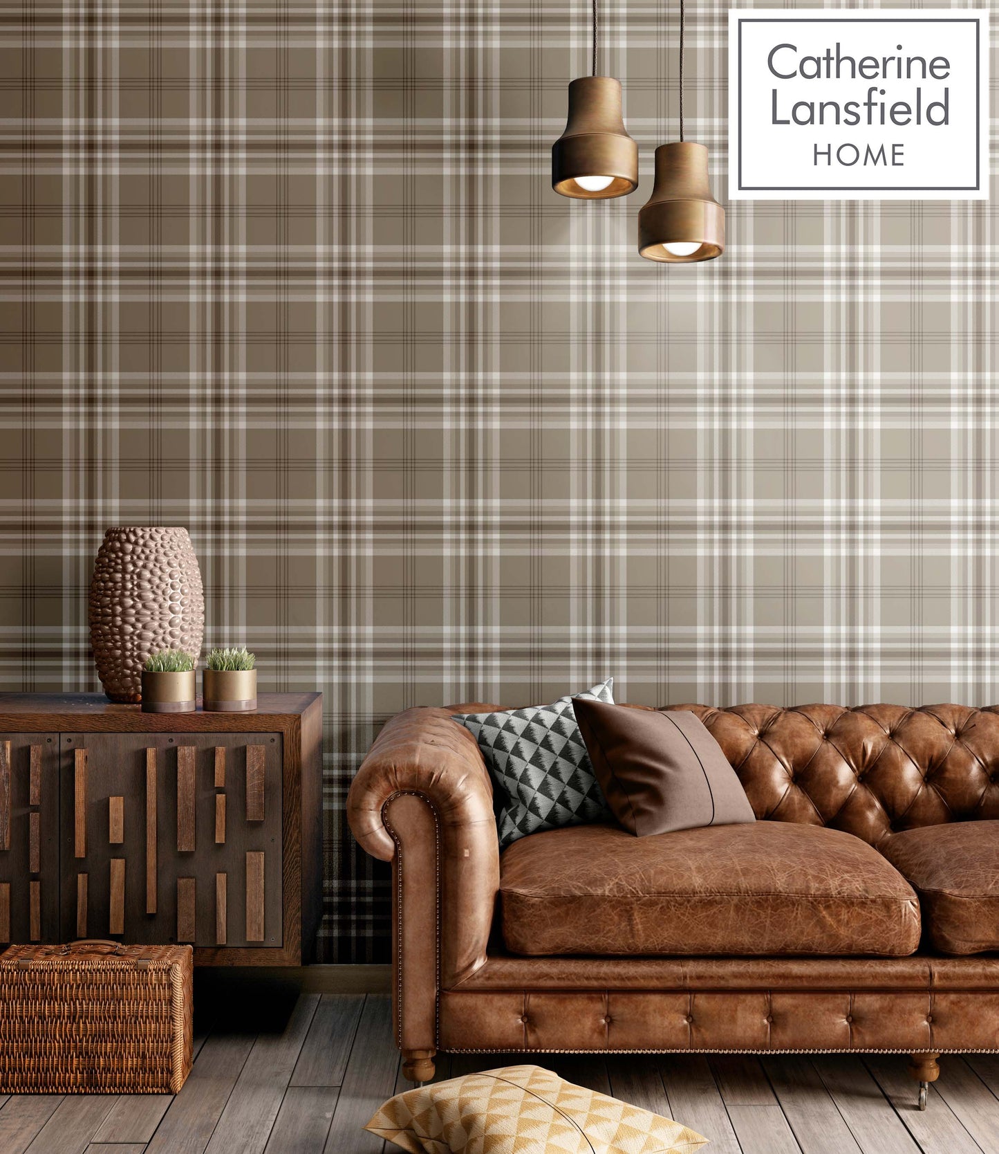 Catherine Lansfield Kelso Check 165522 by Muriva