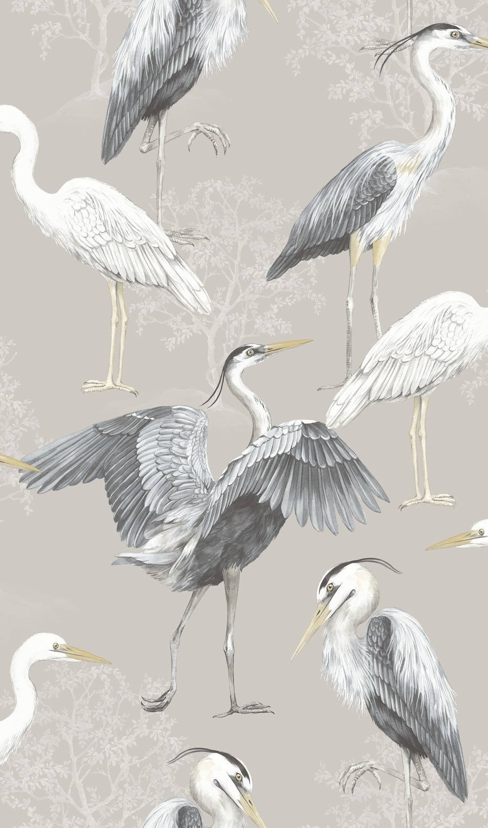 Heron Greige 283937 by The Design Library