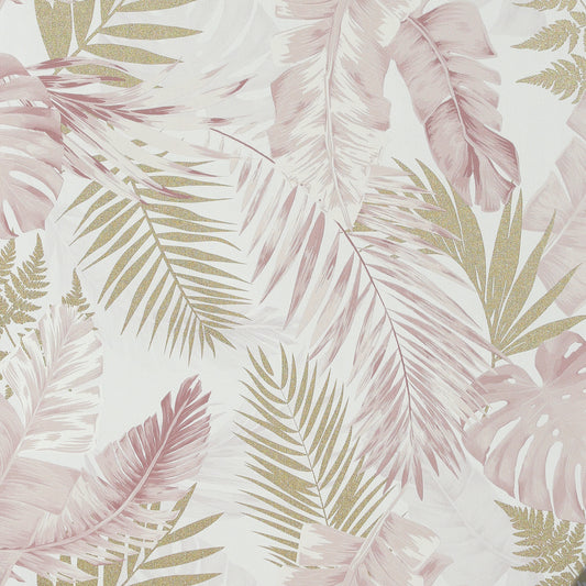 Soft Tropical Blush/Gold 297107 by Arthouse