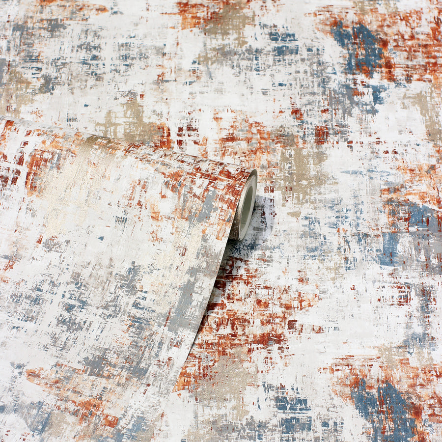 Abstract Texture Copper Navy 297406 by Arthouse