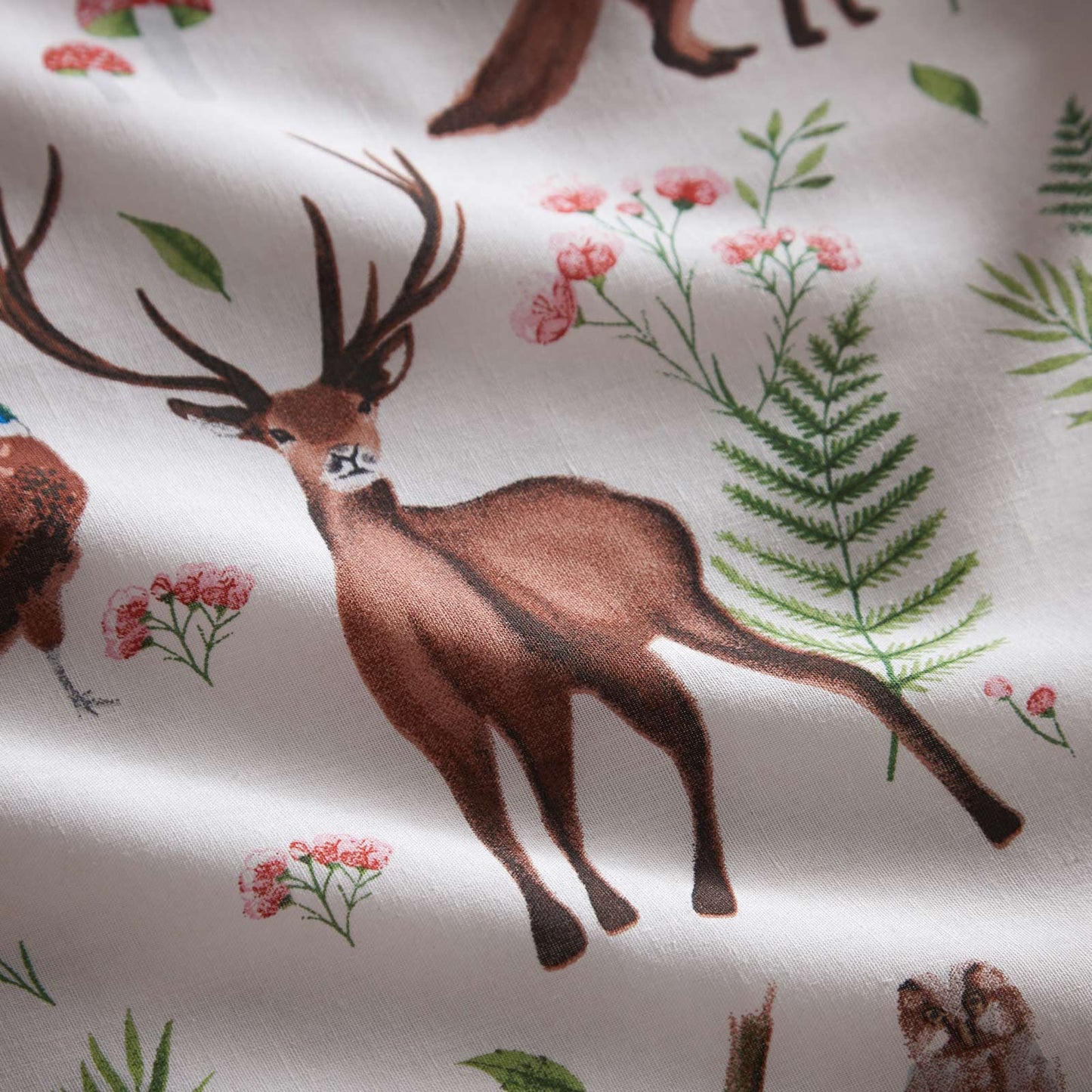 Forest Animals Cream Duvet Cover Set by Portfolio Home