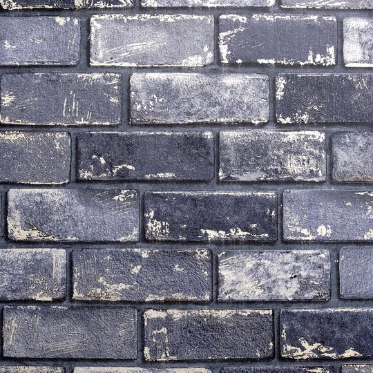 Metallic Brick Navy/Gold Artistick 300207 by Arthouse