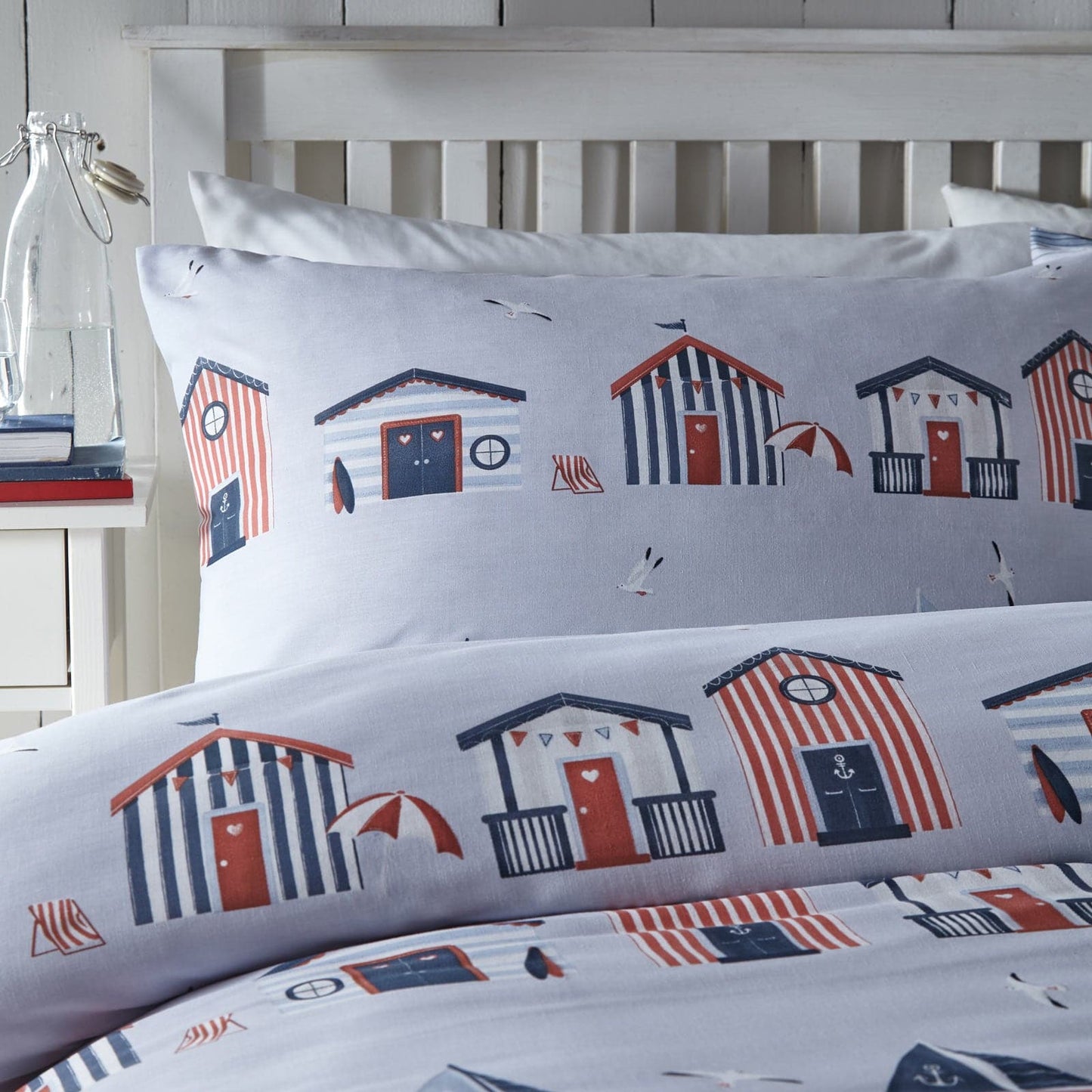 Beach Huts Duvet Cover Set by Portfolio Home