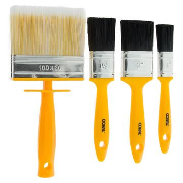 Essentials Paint & Paste Brush Set 4 piece