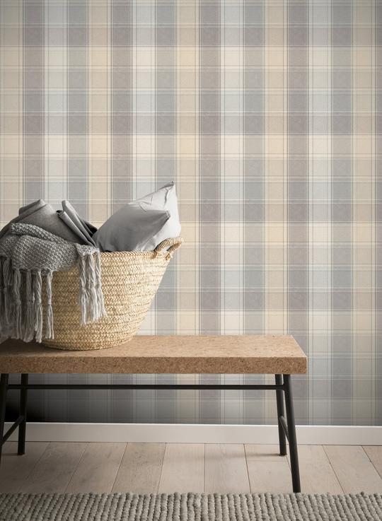 Country Check Grey 901902 by Arthouse