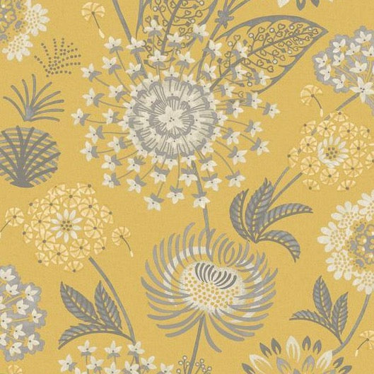 Vintage Bloom Mustard Yellow 676206 by Arthouse