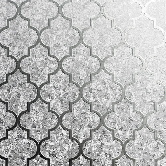 Velvet Trellis Silver 294601 by Arthouse