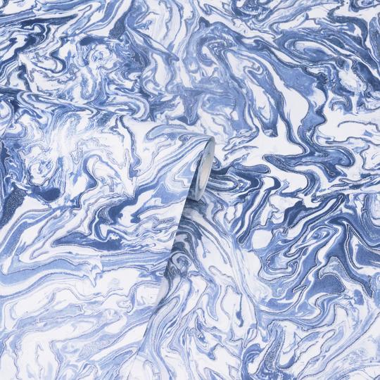 Liquid Marble Navy 693902 by Arthouse