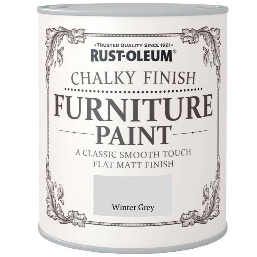 Rust-Oleum Chalky Finish Furniture Paint Winter Grey