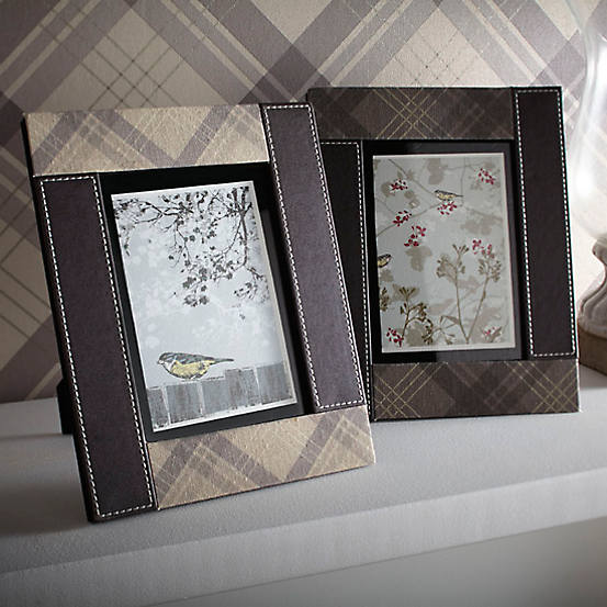 Set of 3 Faux Leather Photo Frames by Arthouse