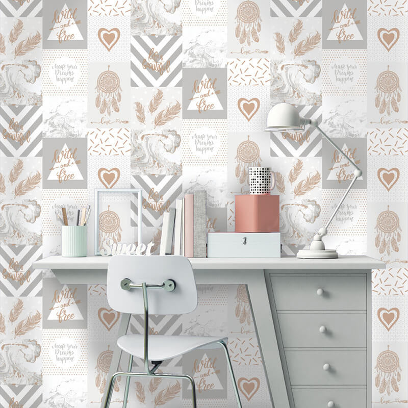 Life is Beautiful Grey/Rose Gold 90051 by Holden Decor