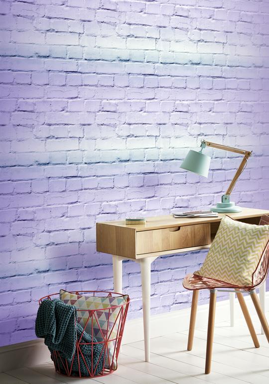 Ombre Brick Lilac/Mint 909707 by Arthouse