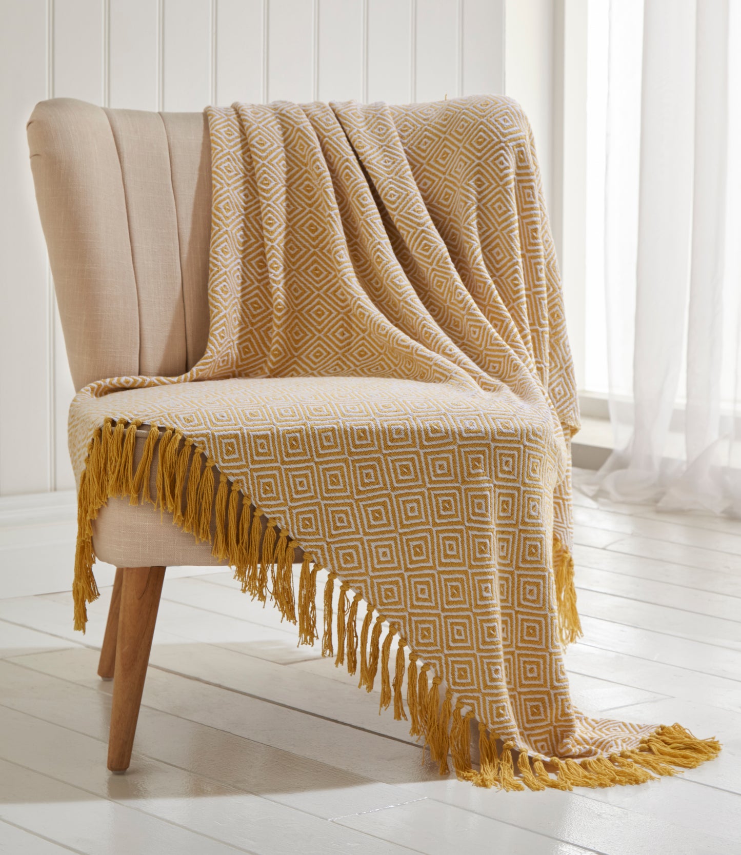 Ascot Throw Ochre 130 x 170cm