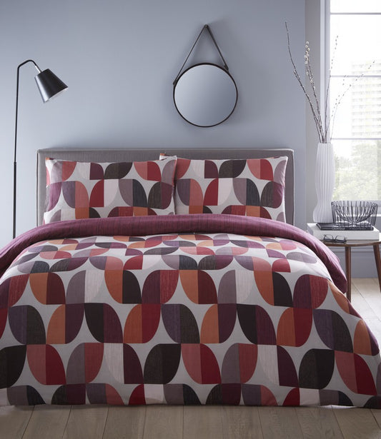 Abstract Berry Duvet Cover Set by Portfolio Home