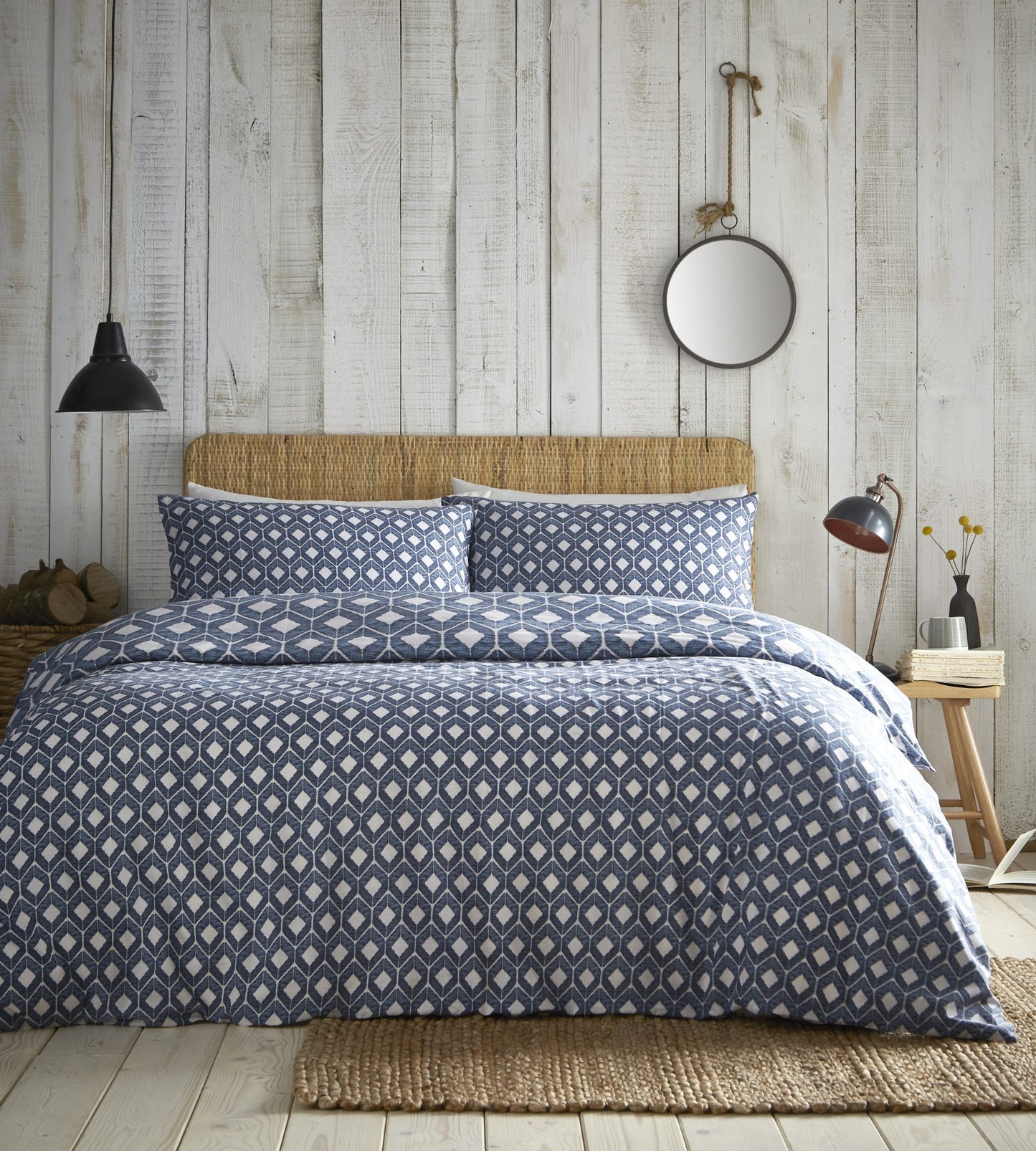 Chevron Blue Duvet Cover Set by Portfolio Home