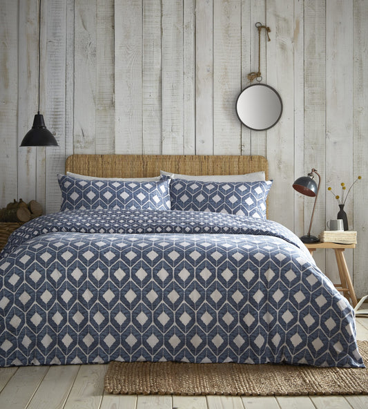 Chevron Blue Duvet Cover Set by Portfolio Home