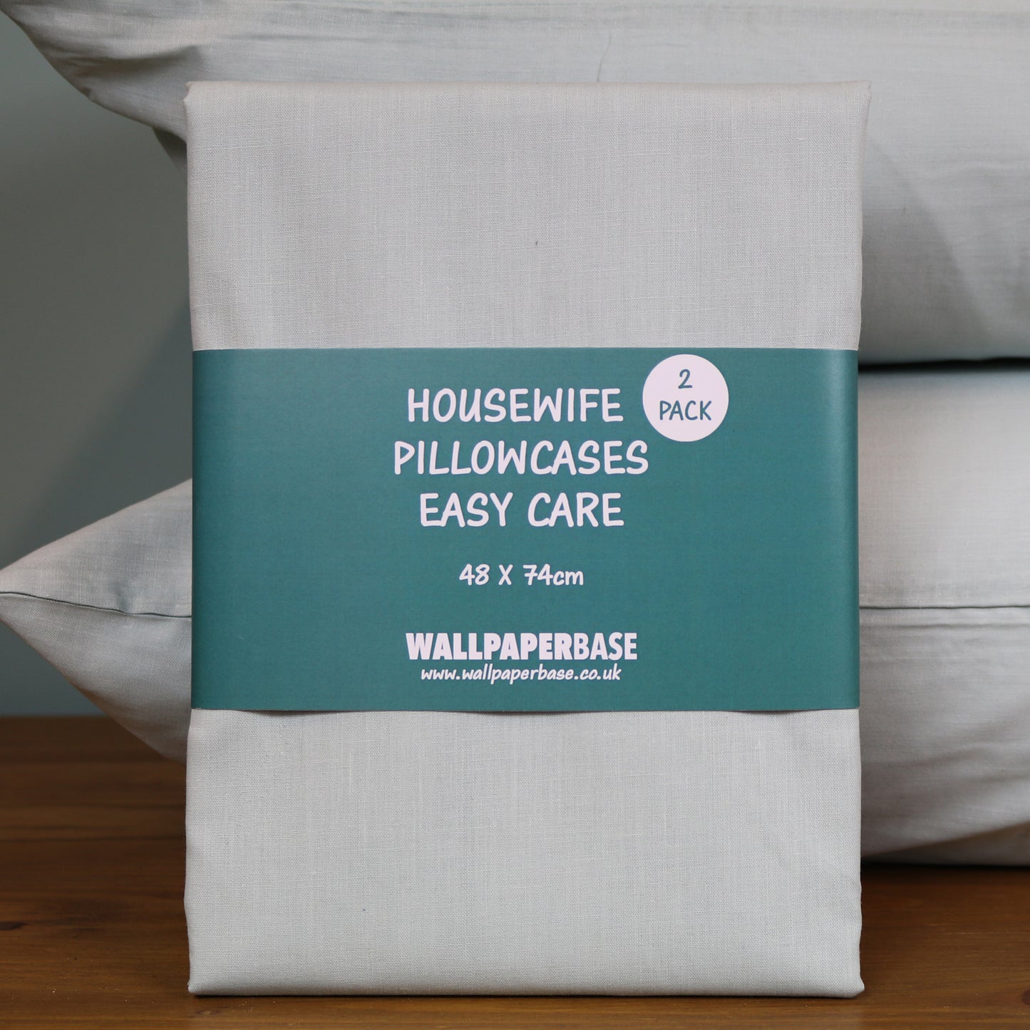 Housewife Pillowcases, 2 Pack - Duck Egg