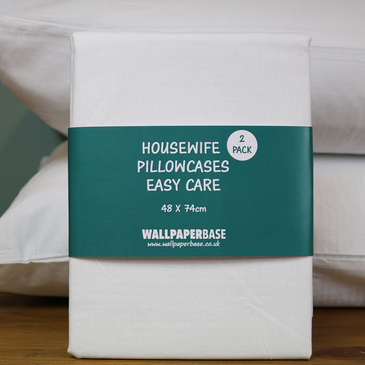 Housewife Pillowcases, 2 Pack - White