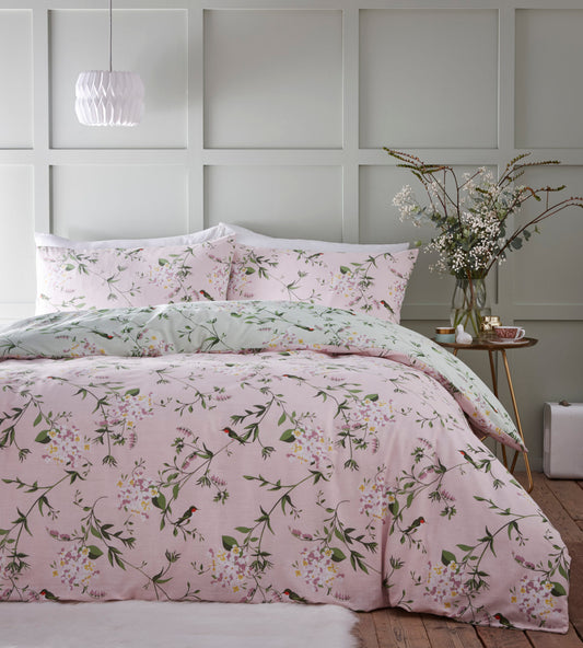 Hummingbird Pink Duvet Cover Set by Portfolio Home