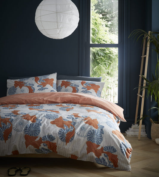 Koi Mandarin Duvet Cover Set by Portfolio Home