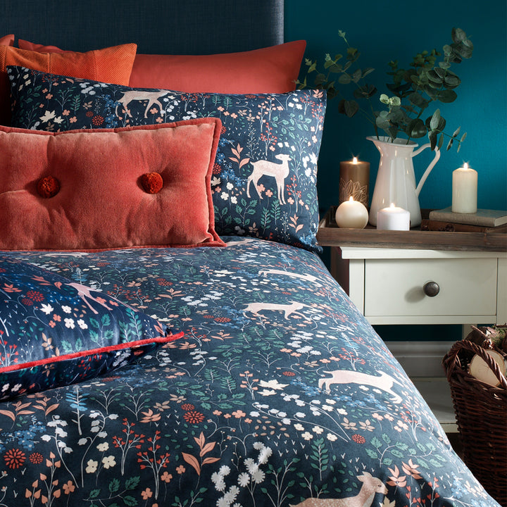 Richmond Midnight Duvet Cover Set by Furn.