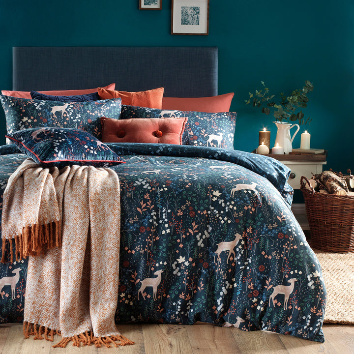 Richmond Midnight Duvet Cover Set by Furn.