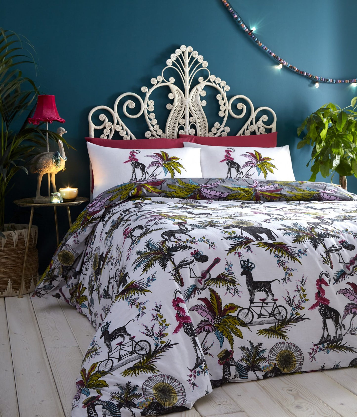 Safari Jumble Multi Duvet Cover Set by Portfolio Home