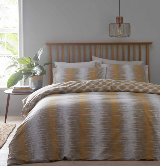 Tribe Ochre Duvet Cover Set by Portfolio Home