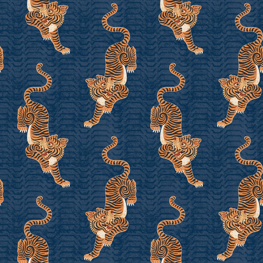 Tibetan Tiger Blue TTIGER/WP1/BLU by Furn.