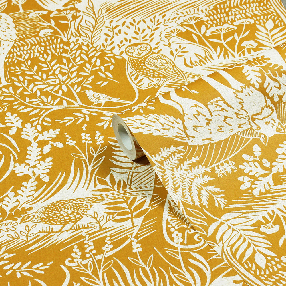 Winter Woods Ochre WWOODS/WP1/OCR by Furn.