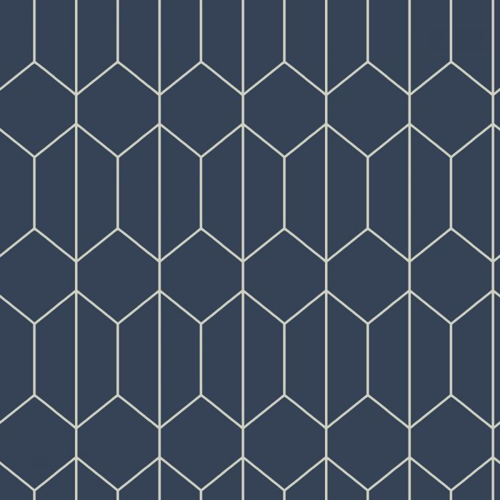 Linear Geo Navy 909702 by Arthouse