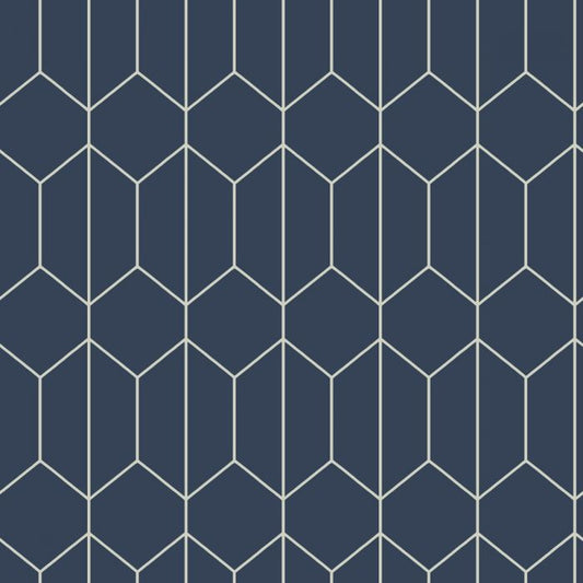Linear Geo Navy 909702 by Arthouse