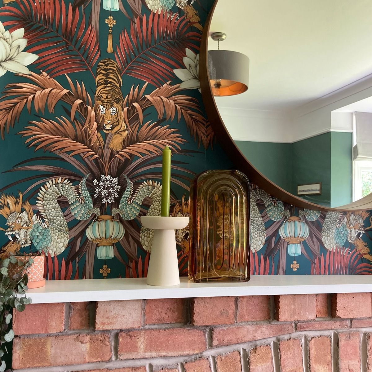Wilson Oriental Tiger Green 3911 by Belgravia Decor