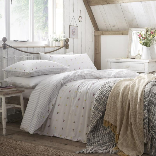 Cottage Garden Grey Duvet Cover Set by Portfolio Home