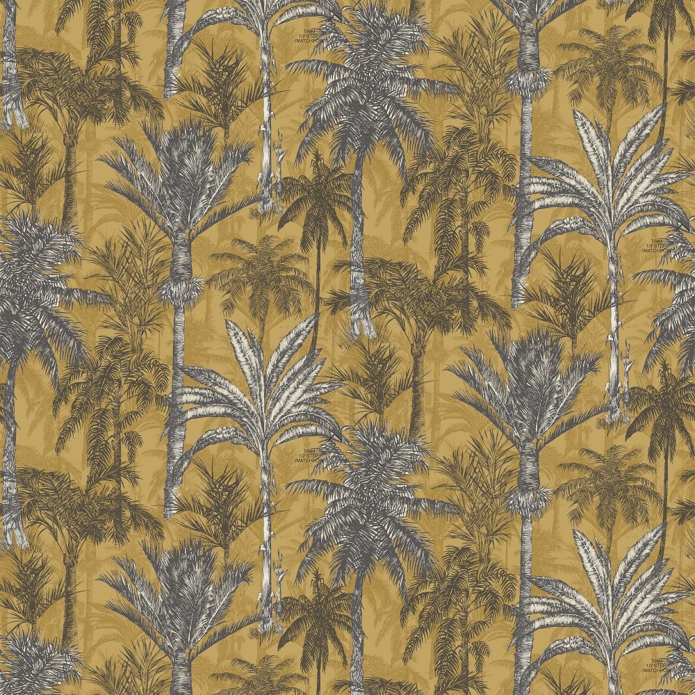 Hawaiian Palm Ochre 161205 by Grandeco