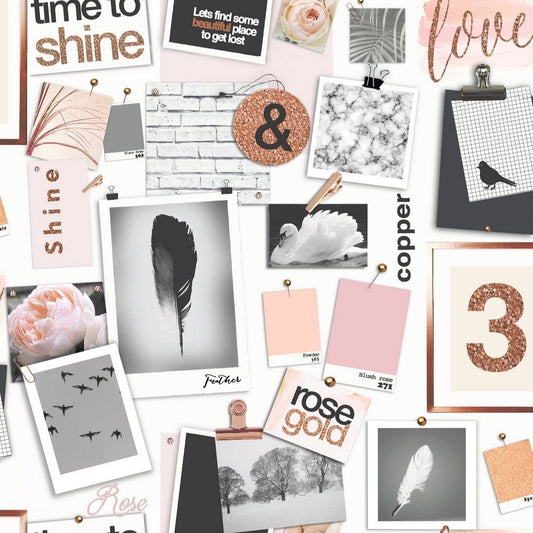 Time to Sparkle Dusky Pink 12140 by Holden Decor