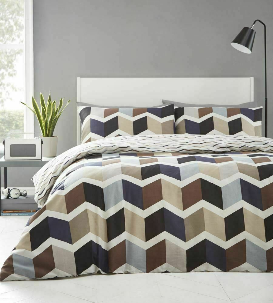 Zig Zag Natural Duvet Cover Setby Portfolio Home