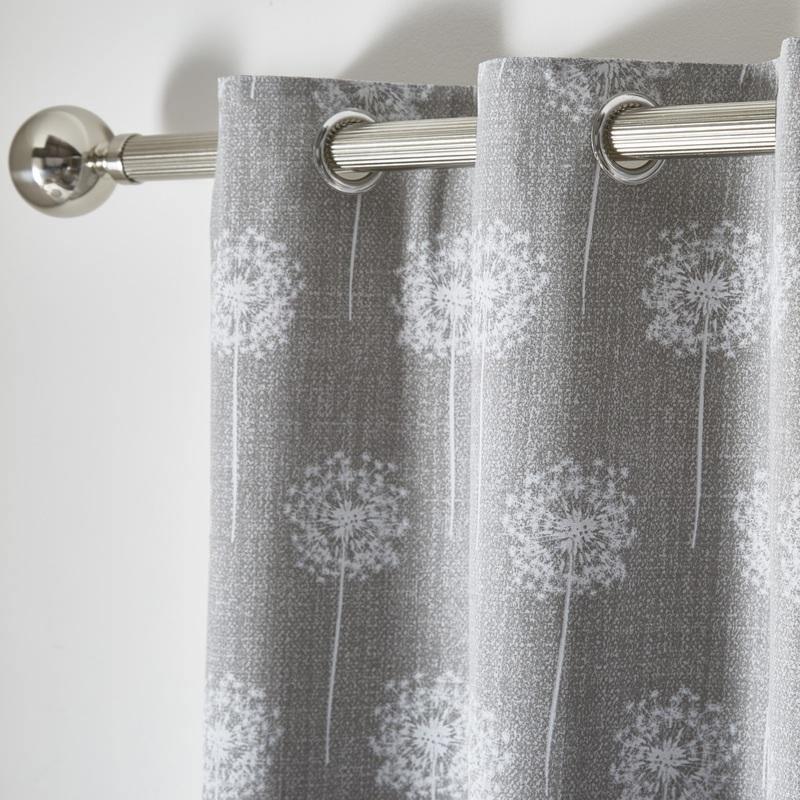 Silhouette Eyelet Curtains Grey